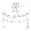 Invierno Feliz Cumpleaños Banner Decoración Niña Fiesta_2