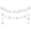 Invierno Feliz Cumpleaños Banner Decoración Niña Fiesta_1