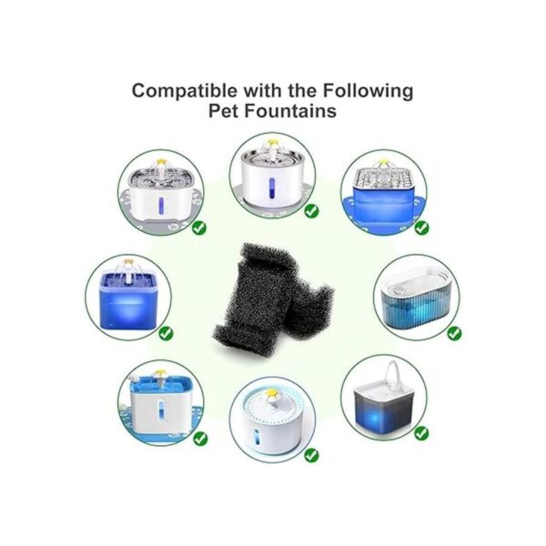 NautyPaws Cat Water Fountain Filters sponges_2