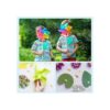 400 piezas de mini brad sujetadores de papel multicolor