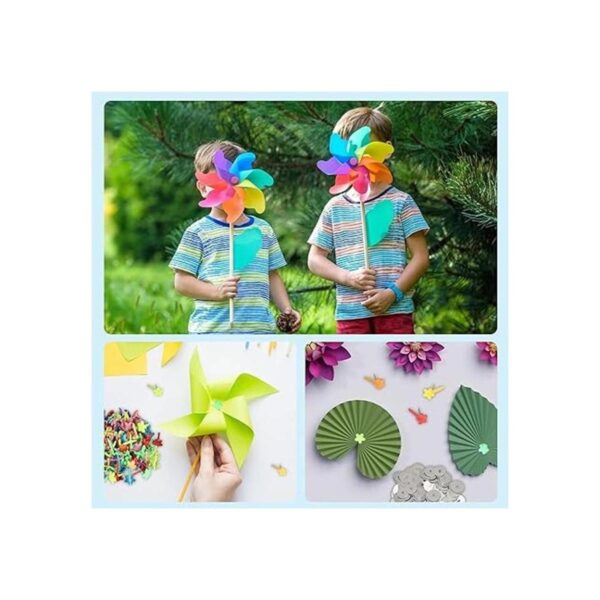 400 piezas de mini brad sujetadores de papel multicolor
