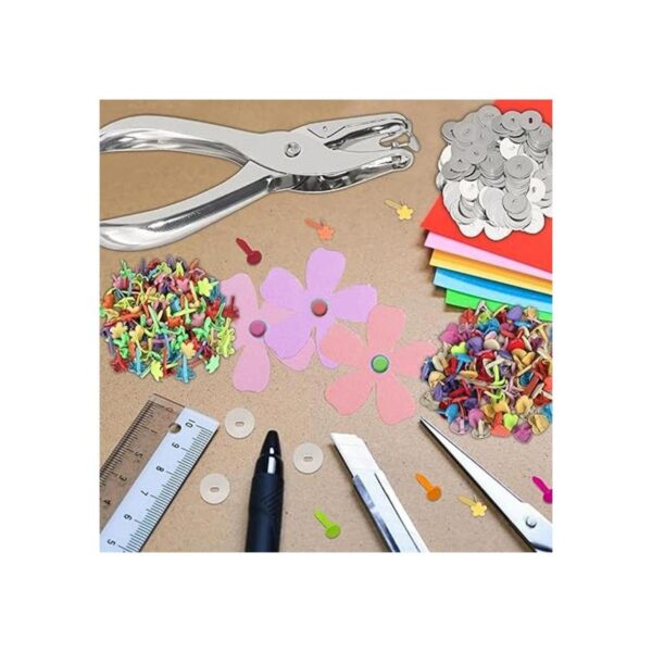 400 piezas de mini brad sujetadores de papel multicolor