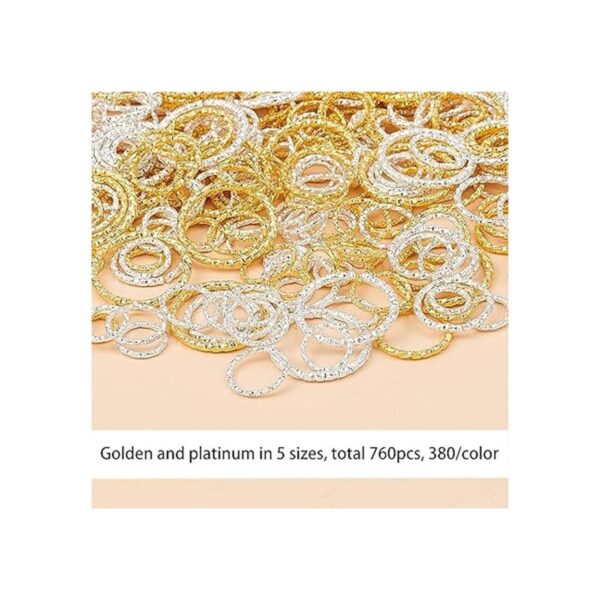 PH PandaHall Anillos Twist OpenJump 760 anillos de hierro