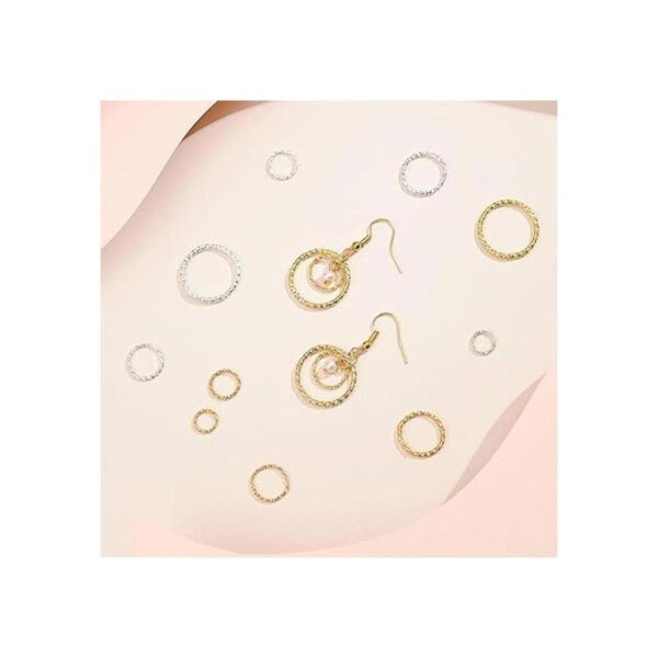 PH PandaHall Anillos Twist OpenJump 760 anillos de hierro