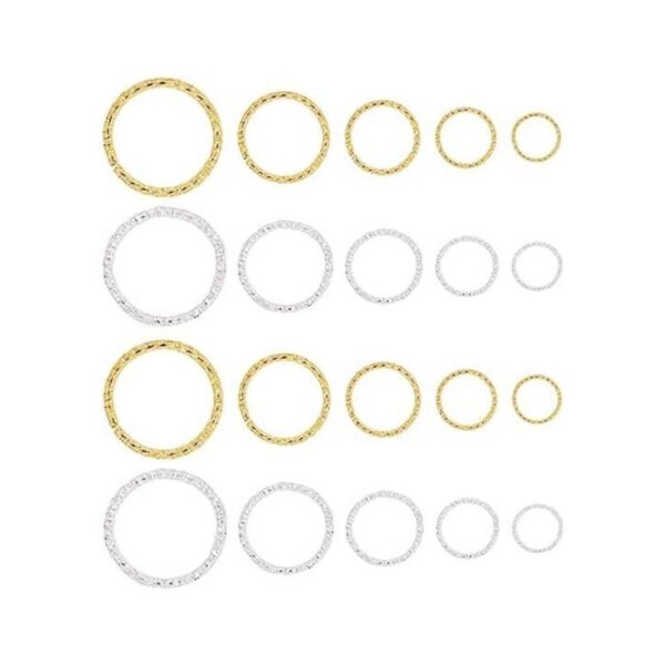 PH PandaHall Anillos Twist OpenJump 760 anillos de hierro