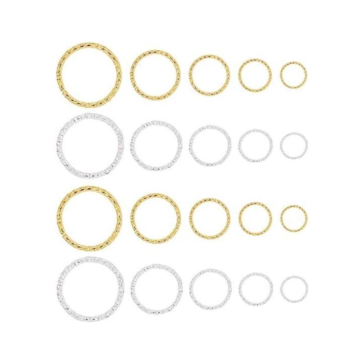 PH PandaHall Anillos Twist OpenJump 760 anillos de hierro