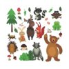 DEKOSH Calcomanías de pared con árbol y animales para_1
