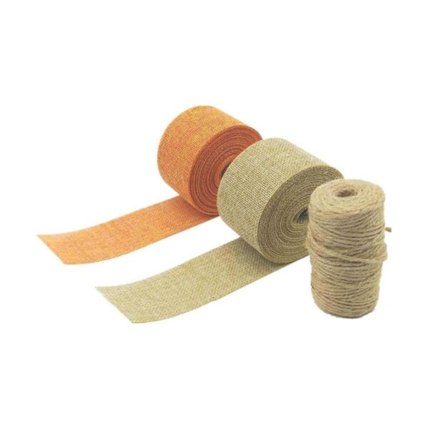 Juego de 2 rollos de cinta de arpillera 21.87 yardas 2