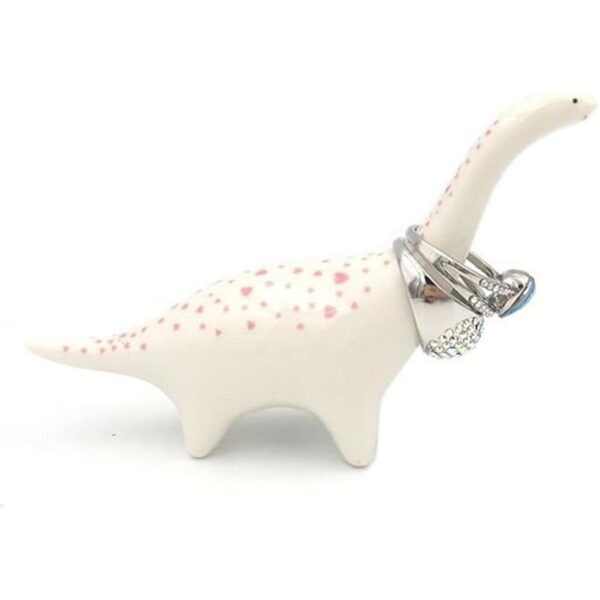 OYLZ Adorable soporte de anillo de cerámica con diseño de