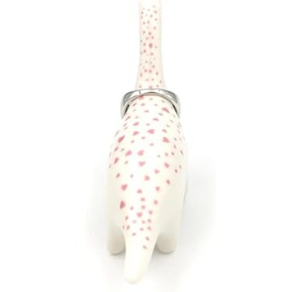 OYLZ Adorable soporte de anillo de cerámica con diseño de