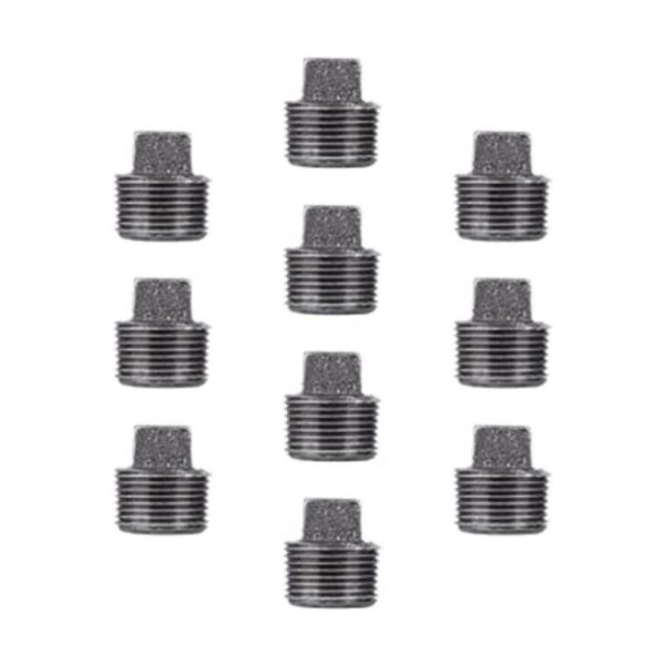 PIPE DCOR 12 pulg. Enchufe de hierro maleable negro_1
