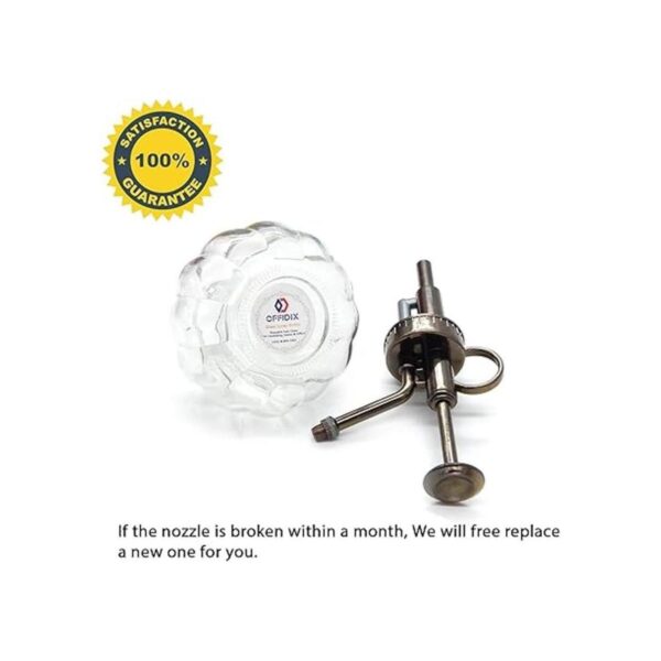 OFFIDIX Botella de riego de cristal transparente 6.3_5