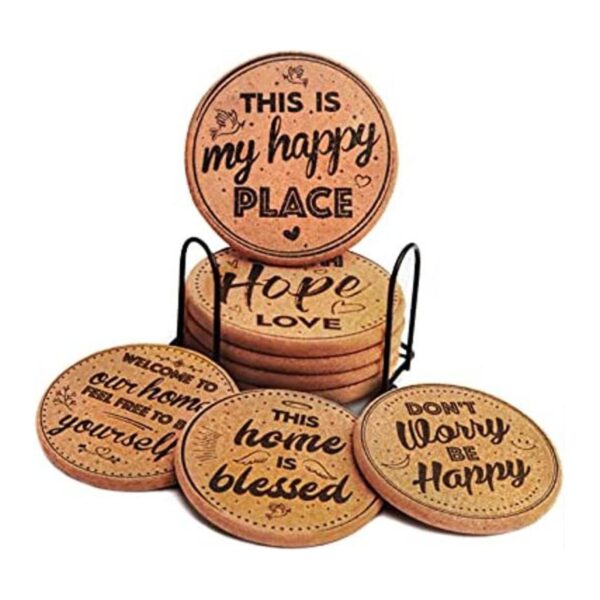 Coasterlux Posavasos de corcho para bebidas absorbentes_1
