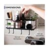 KINCMAX Estante de cesta de ducha organizador adhesivo_6
