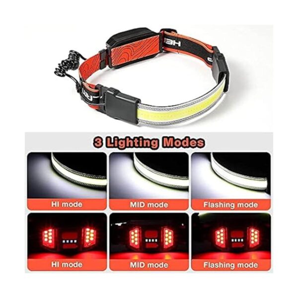 Faros LED superbrillantes faros COB recargables 1200_4