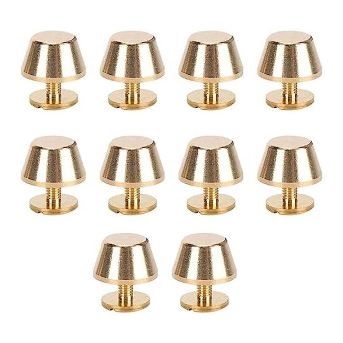 Paquete de 10 pies de cabeza de clavo plana remache bolso