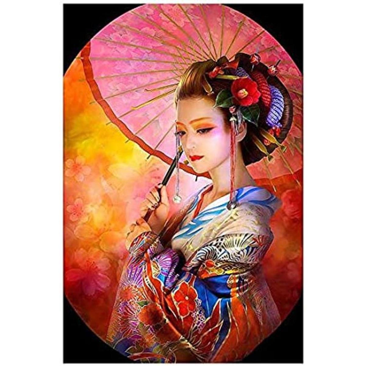 DIY 5D Kit de pintura de diamante taladro completo japonés