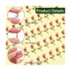 KitBeads 100 dijes de rosa roja esmaltados con flores