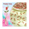 KitBeads 100 dijes de rosa roja esmaltados con flores