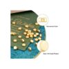 Craftdady 50 cuentas espaciadoras redondas planas de oro_2