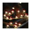 Guirnalda de luces LED con formas de hongos funciona con_3