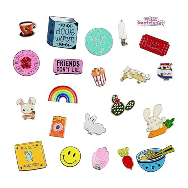 Juego mixto de 20 prendedores de esmalte para solapa_3