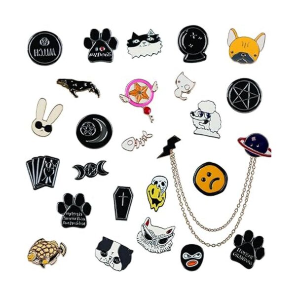 Juego mixto de 20 prendedores de esmalte para solapa_5
