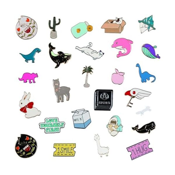 Juego mixto de 20 prendedores de esmalte para solapa_4
