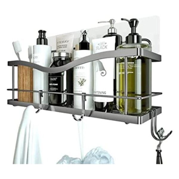 KINCMAX Shower Caddy Basket Shelf Adhesive DrillFree_1