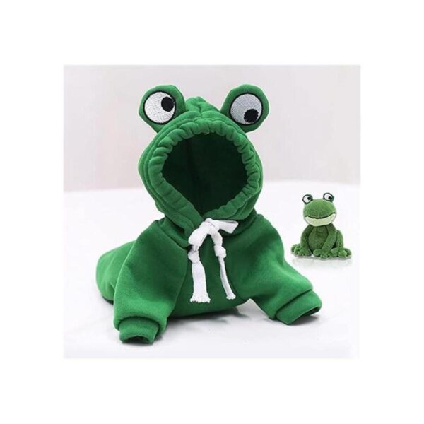 Frieyss Lindo suéter verde con capucha para perro disfraz