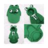 Frieyss Lindo suéter verde con capucha para perro disfraz
