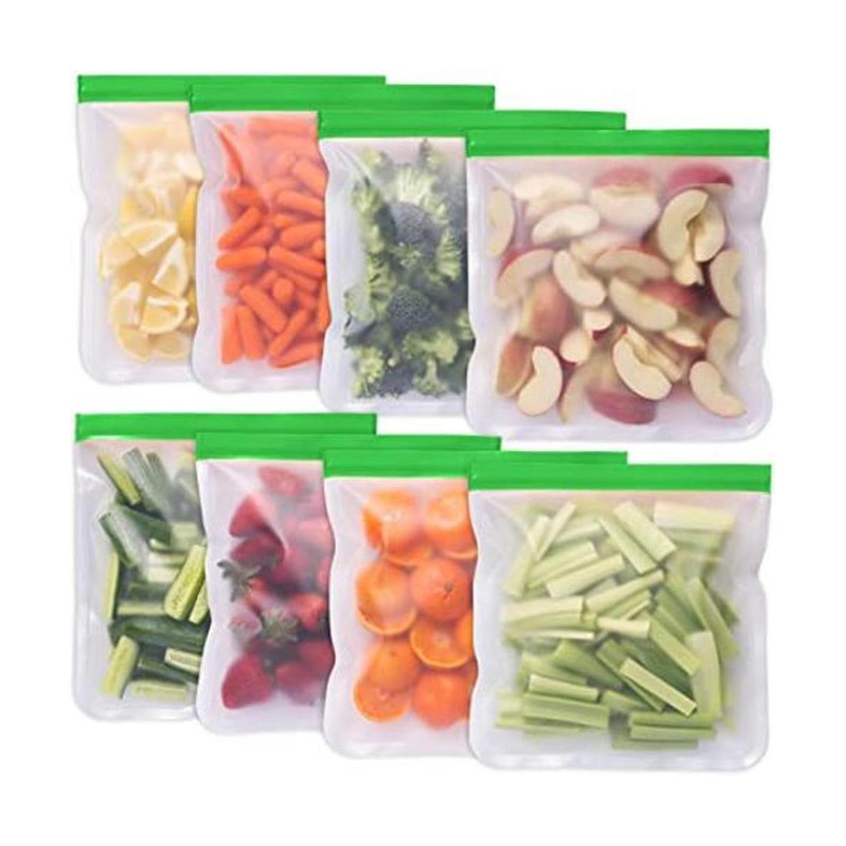 Greenzla Bolsas reutilizables de galón paquete de 8
