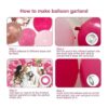 PERPAOL Kit de arco de guirnalda de globos rosa rosa 143_6