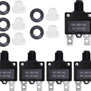 Fuzbaxy 5 disyuntores de 5 10 15 20 30 amperios con
