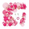 PERPAOL Kit de arco de guirnalda de globos rosa rosa 143_1