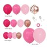 PERPAOL Kit de arco de guirnalda de globos rosa rosa 143_2