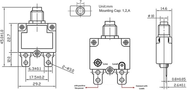 Fuzbaxy 5 disyuntores de 5 10 15 20 30 amperios con