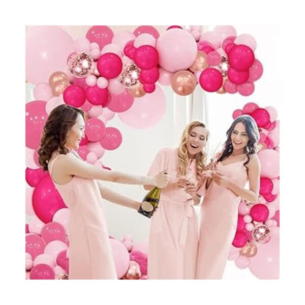 PERPAOL Kit de arco de guirnalda de globos rosa rosa 143_5