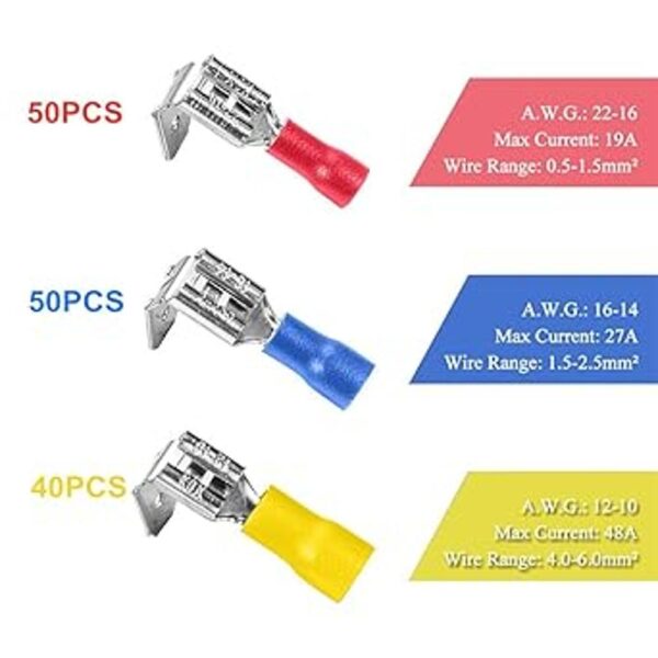 PONFY 140 piezas 221616141210 CAE AWG semiaislantes de_2