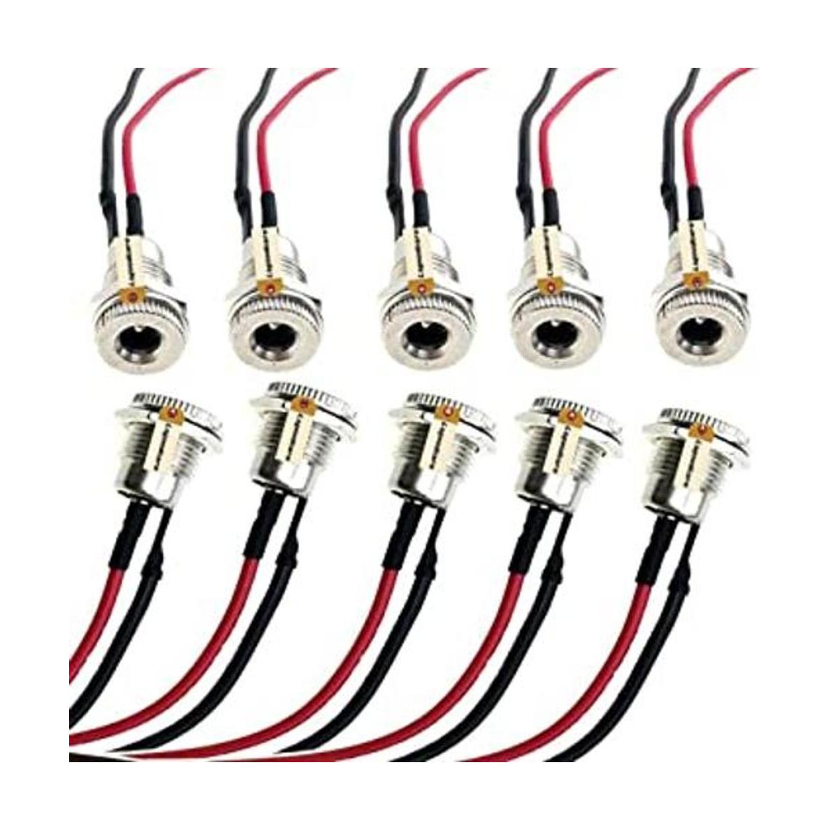 Lsgoodcare Adaptador de enchufe hembra de 0.197 x 0.098