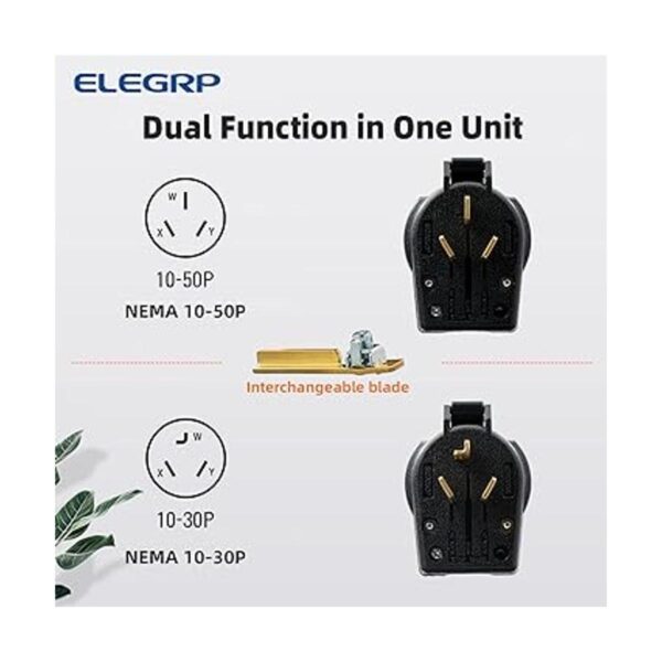 ELEGRP NEMA 1030P y NEMA 1050P enchufe angular 4 clavijas