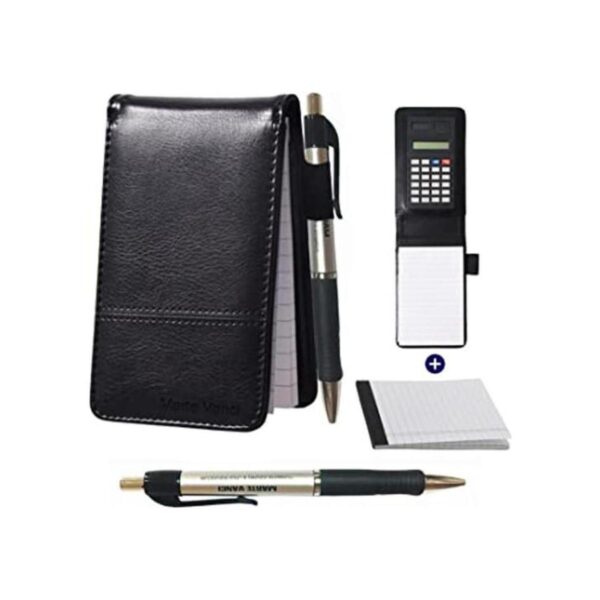 Lemical Mini bloc de notas con calculadora de bolsillo A7_1