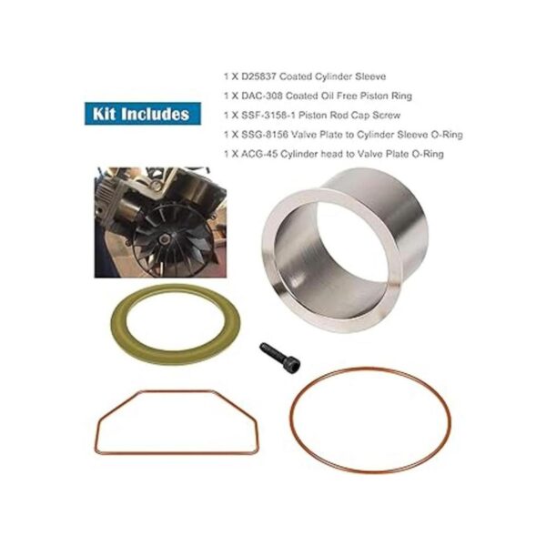 K0650 Kit de anillo de compresión para Craftsman Black y