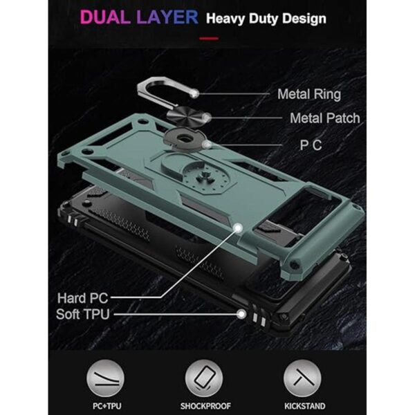 IKAZZ Google Pixel 6 Funda con protector de pantalla_2
