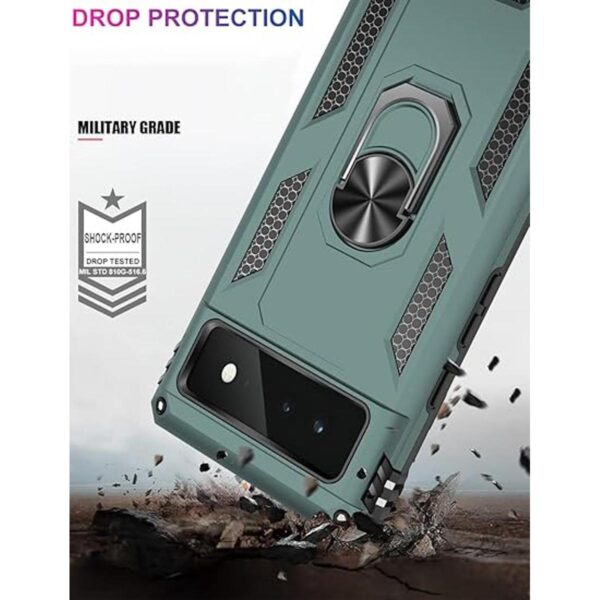 IKAZZ Google Pixel 6 Funda con protector de pantalla_4