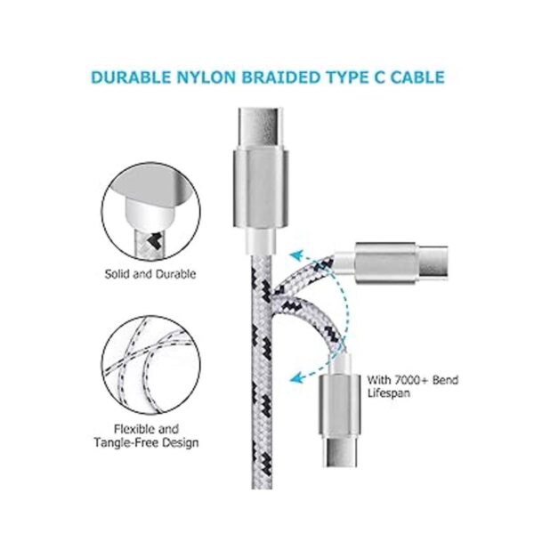 Google Pixel 2 Cable de carga USB tipo C de 15 pies_2