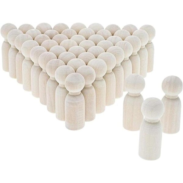 Muñecas de clavijas de madera kit de muñeca de clavijas