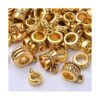 Cuentas de tubo de fianza de oro antiguo de 3.53 oz