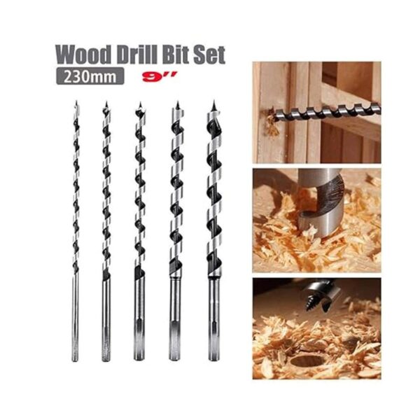 MAXCRAFT Wood Auger Bits 12 Diameter with 9inch Length_5