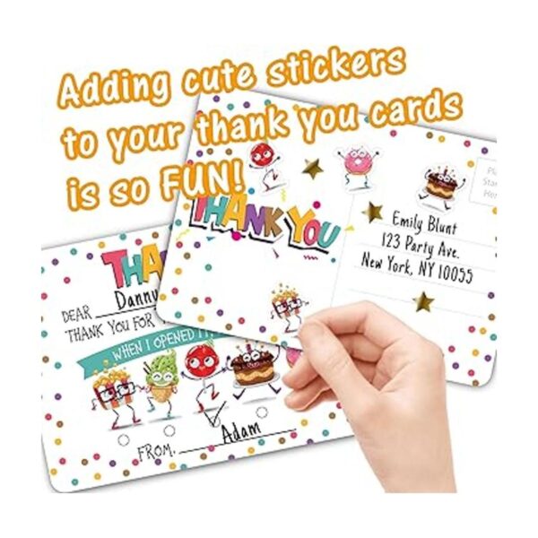 Gooji Paquete de 25 tarjetas de agradecimiento para niños_5
